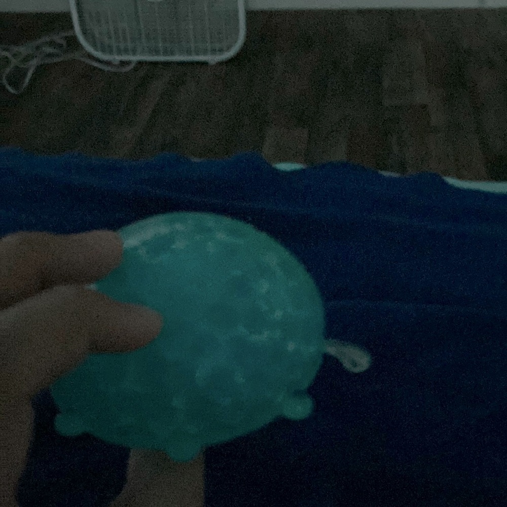 Blue stress ball bug